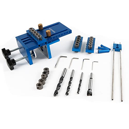 PANGOLIN Dowel Jig Kit Adjustable Doweling Jig Set with 6/8/10mm Drilling