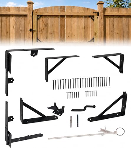 Anti Sag Fence Gate Kit Heavy Duty Gate Corner Brace Bracket - style: 1 Set