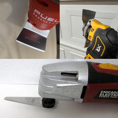 XXGO 4 Pcs Rigid Multi Tool Scraper Blades for Scraping Cutting Removing - size: Multi Tool Scraper Blade - 4 Pcs