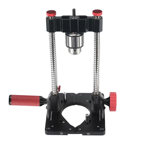 1348 Drill Guide, Heavy-Duty Portable Drill Press Jig, 1/2 in Keyed Chuck