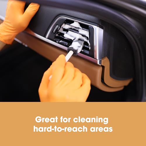 Furniture Clinic Foam Brushes, Washable and Reusable (4 Pack)