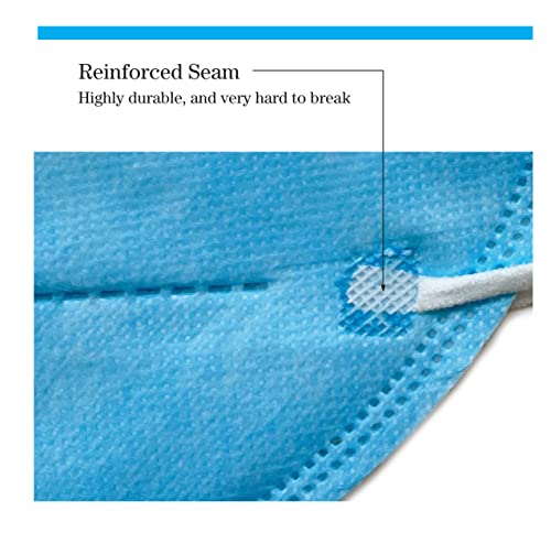 ProStar Respirator Face Mask, Fold-Style with Ear Loops, Made in USA, 20pcs, 4-Layer 95% Filter Efficiency, Blue
