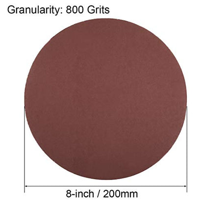 uxcell 15pcs 8" Hook and Loop Sanding Discs 800 Grit Aluminum Oxide - size: 800 Grit