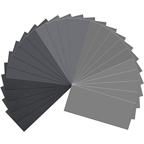 25PCS Sandpaper, Wet Dry Sandpaper, High Grit 1000 2000 3000 5000 7000 Sandpaper Sheets Assortment for Wood Metal Polishing Automotive Sanding, 9 x 3.6 inches - size: 1000-7000 Grit, 25 Sheets, 9 x 3.6 inches