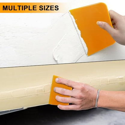 Body Filler Spreaders,3PCS Plastic Spreader,4, 5, 6 Inch - color: Yellow-3pcs