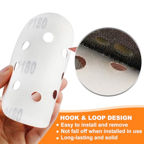 150 PCS 5 Inch Sanding Discs, 9 Grits Premium Orbital Sander Pads