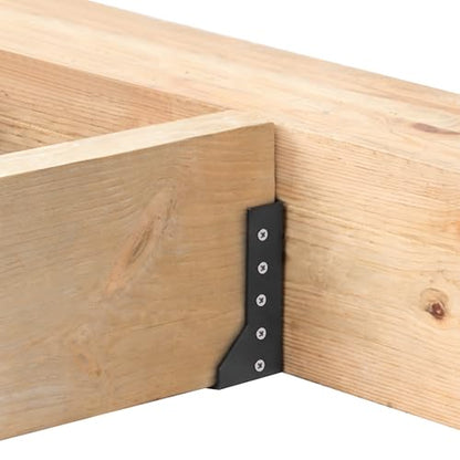 GBGS 6 Pack 2x6 Concealed Joist Hangers,14 Gauge,Black