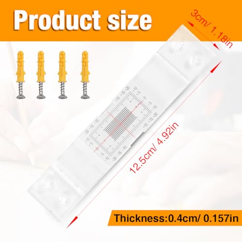 Precision Crack Monitoring Gauge with Dual-Axis Measurement - Standard & Corner Crack Detector for Walls, Concrete (5PCS)