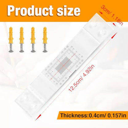 Precision Crack Monitoring Gauge with Dual-Axis Measurement - Standard & Corner Crack Detector for Walls, Concrete (5PCS)