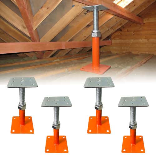 House Jack for House Leveing,5"-8" Range Screw Jack for Foundation, 4 Pack - size: 5-8 Inch-4 Pack