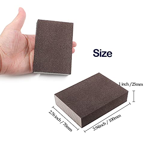 12Pcs 220 Grit Sanding Block - size: 220 Grit(Super Fine)