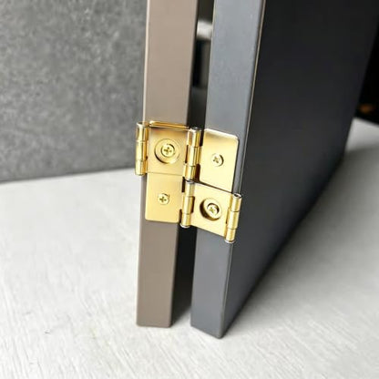 8-Pack 360° Retro Double Acting Hinges – Gold Folding Screen Hardware - color: Gold