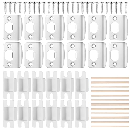 12 Pack Door Strike Plate Repair Kit
