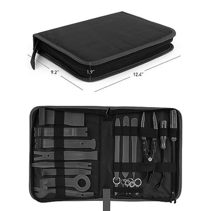 Nilight 19Pcs Trim Removal Tool Set with Storage Bag - color: Black, size: 19Pcs
