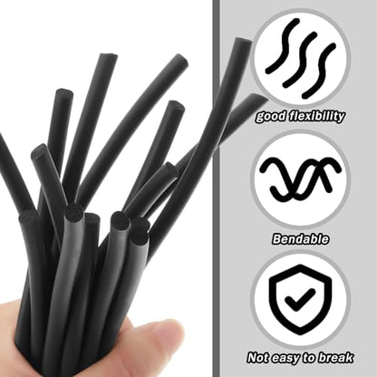 Frienda Backer Rod Foam Rubber Caulk Saver Concrete Expansion Joint Filler Weather Strip Seal for Gaps and Joints (Black,1/8 Inch X 50 ft) - color: Black, size: 1/8 Inch x 50 ft