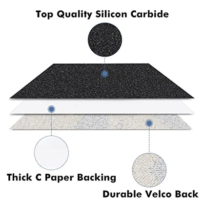 6 Inch 25 PCS 1500 Grit Sanding Disc Wet Dry Sandpaper Hook Loop Sand Paper - style: Grit 1500