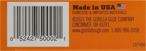Gorilla Glue Original Waterproof Polyurethane Wood Glue Multi-Purpose Strong Adhesive Super Glue Strength - 2 Ounces