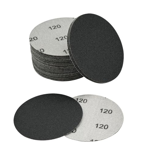 3 Inch Sanding Discs, 40pcs 120 Grit Premium Silicon Carbide Sandpaper - style: Grit 120