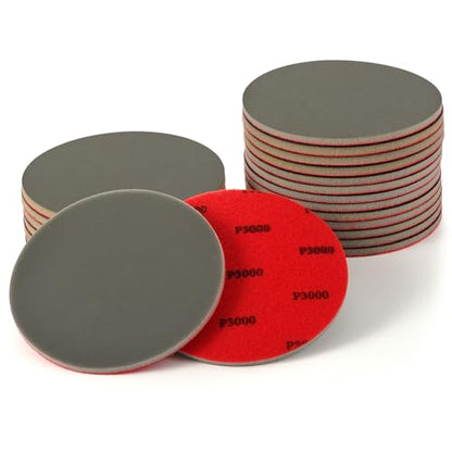MAXMAN Foam Sanding Pads12pcs, 6" Sanding Sponge Set, 3000Grit for Auto - size: 6 inch, style: 3000 Grit