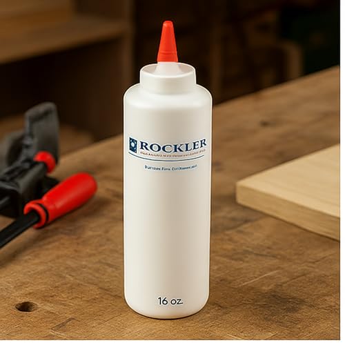 16 oz Refillable Glue Bottle with Precision Tip for Woodworking, Clog-Free
