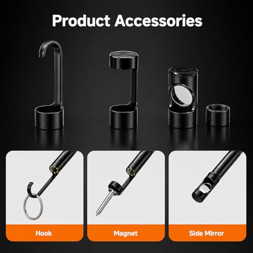 Phone Endoscope Camera with Light for iPhone and Android, 1920P Borescope - size: 10m / 32.8FT