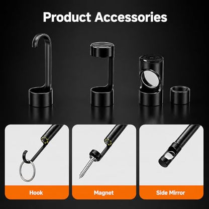 Phone Endoscope Camera with Light for iPhone and Android, 1920P Borescope - size: 10m / 32.8FT