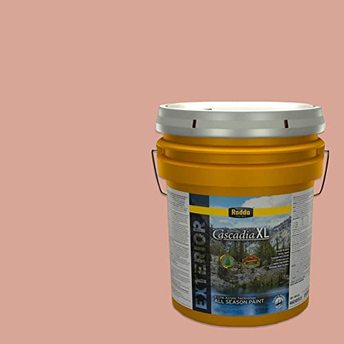 Rodda Paint CASCADIA XL Exterior Satin Paint & Primer in One, 5-Gallon, Auburn Wave - color: Auburn Wave, size: 640 Fl Oz (Pack of 1)