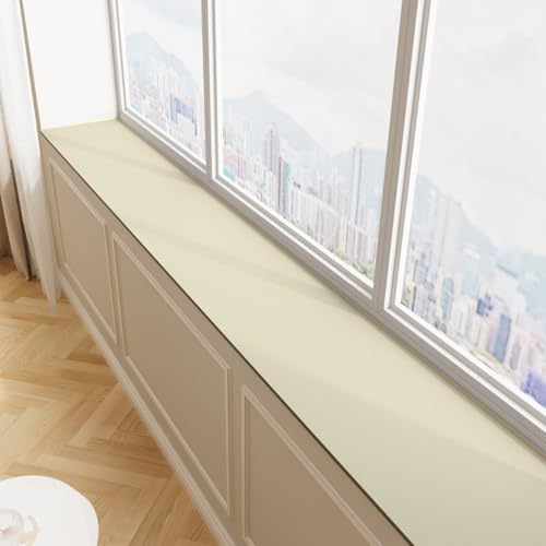 Window Sill Mat,Narrow Adjustable Pad (Beige, 6 * 78.8in) - color: Beige, size: 6" x 6'7" (Rectangular)