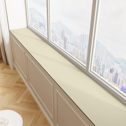 Window Sill Mat,Narrow Adjustable Pad (Beige, 6 * 78.8in) - color: Beige, size: 6" x 6'7" (Rectangular)