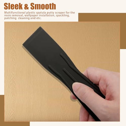 Flexible Plastic Putty Knife Set, Scraper for Spackling