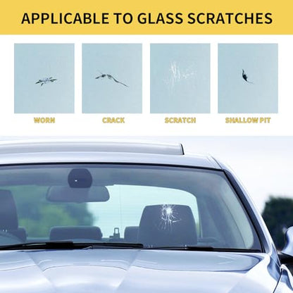 LOCBONDSO Windshield Repair Kit, Quick Fix for Chips and Cracks