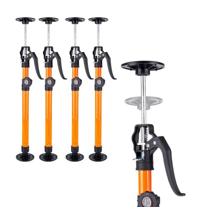Cabinet Jack for Installing Cabinet Support Rod 3rd Hand Support System Adjustable Support Pole,Extend from 19.29 inch to 43.30 inch,Orange 4 Pack - size: 19.3"-43.3" | 4Pcs