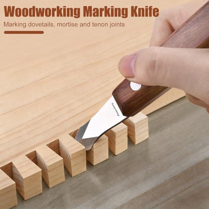 Marking Knife Woodworking, High-Carbon Steel Double Beveled Blade