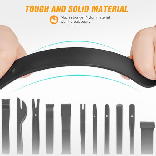 GOOACC 11PCS Auto Trim Removal Tool Kit Black - color: 11pcs Trim Removal Tool Black