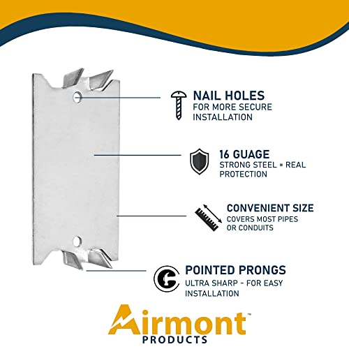 Safety Nail Plate Stud Guard, 1.5 x 2.5 In, 200 Pack - color: 2.5"