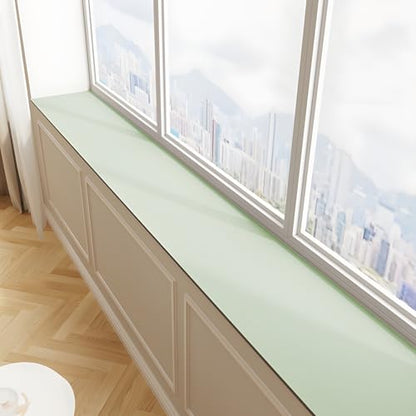 Window Sill Mat, Adjustable Pad(Tender Bud Green, 11.8 * 78.8in) - color: Tender Bud Green, size: 12" x 6'7" (Rectangular)