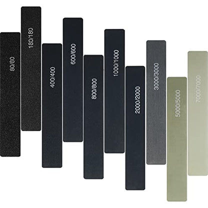 Honoson 10 Pcs Sanding Sticks for Plastic Models, Low Grits, Classic Style - style: Classic Style