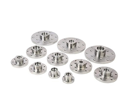 6" Wood Lathe Steel Faceplate, 1-1/4”x8TPI Spindle Thread Woodworking Machine Chuck Face Plate