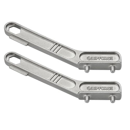 Marine-Grade 316 Stainless Steel Deck Fill Key, Boat Gas Cap Key Set with Extra-Reach Anti-Slip Handle and Built-in M8 Nut Driver, Fits 1-1/4 & 1-1/2 in. Deck Fill/Filler Caps - color: Silver