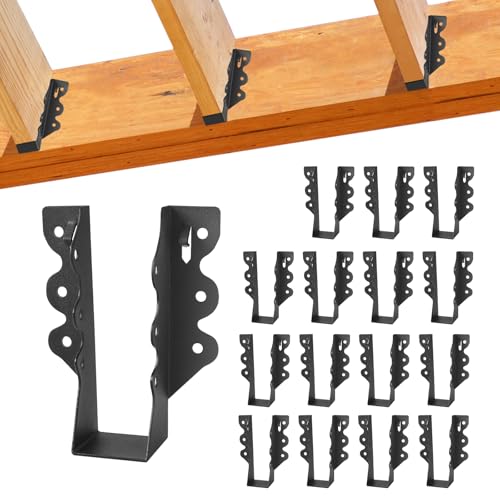 16 Pcs 2"x 6" Joist Hanger|Q235B Steel Face Mount Joist Hangers - size: 16 Pcs, style: 2"x 6"