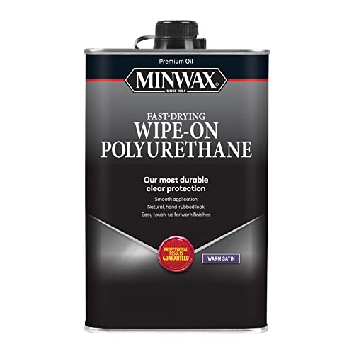 Minwax Oil-Based Wipe-On Polyurethane, 1 Quart, Satin