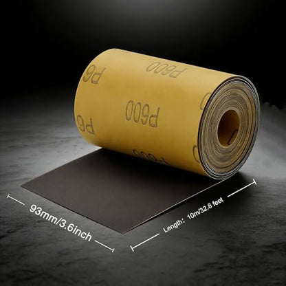 MAXMAN 800 Grit Sandpaper Roll,Silicon Carbide,Longboard Sandpaper for Wood - style: 800 Grit