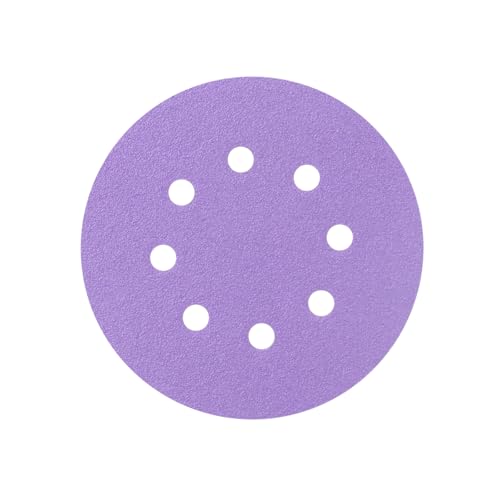 5 Inch 8 Hole 60 Grit Ceramic Sanding Discs Hook and Loop Film Disc 36 Pcs - style: 60 grit 36 pcs