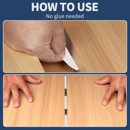 White Plastic Biscuit Joiners Self ClampingTool for Woodworking (50pcs)