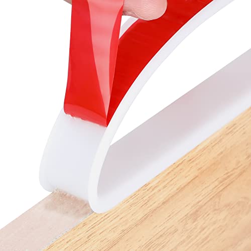 16 ft Flexible Self Adhesive Veneer Edge Banding Peel and Stick Veneer Trim Collapsible Edge Guards (White, 3/4 inch) - color: White
