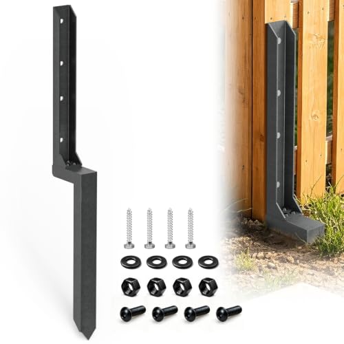 Fence Post Repair Kit – Heavy Duty Anchor for Leaning Wood Posts 1-Pack