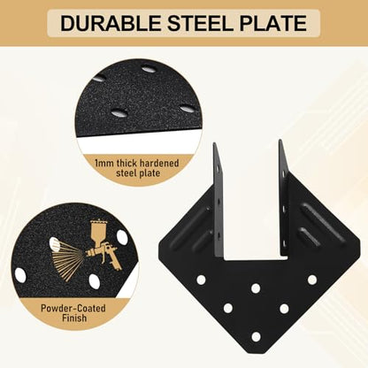 32 Pack Hurricane Ties for 2x4 2x6 2x8 Wood Joist Rafter Truss Connector - size: 32 PCS, style: 2''x4''Hurricane Tie