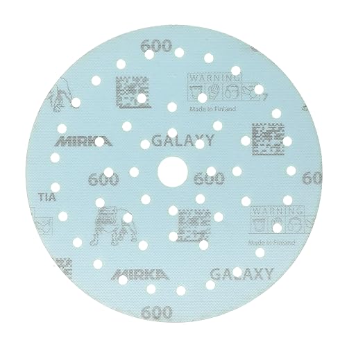 Mirka Galaxy Multifit 6 Inch Ceramic Discs, 600 Grit, Hook & Loop, 50 Pack - size: Grit 600