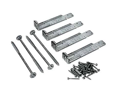 Galvanized Deck Tension Tie Kit with Fasteners, Zmax