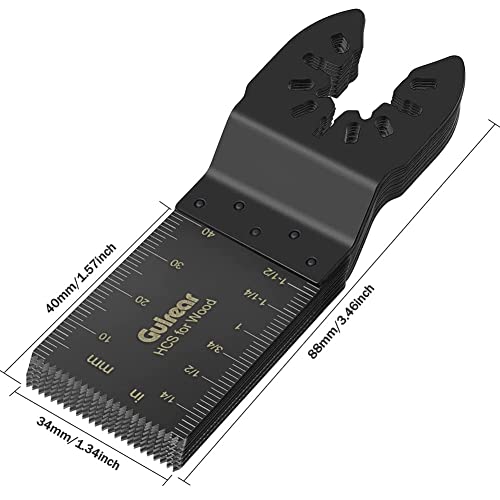100Pcs Wood Oscillating Multitool Blades Quick Release Saw Blades Kit